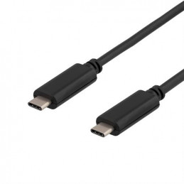 Deltaco USBC-1053 USB-kaapeli 0,5 m USB 3.2 Gen 1 (3.1 Gen 1) Musta