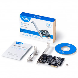Cudy PE10 verkkokortti Sisäinen Ethernet 1000 Mbit s