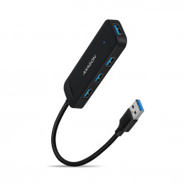 Axagon HUE-L1A keskitin USB 3.2 Gen 1 (3.1 Gen 1) Type-A 5000 Mbit s Musta