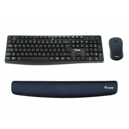 Equip Keyboard Wrist Rest rannetuki Memory foam Musta