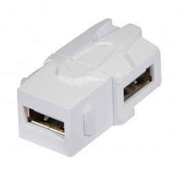 Lindy 60491 kaapelin sukupuolenvaihtaja USB 2.0 A Valkoinen