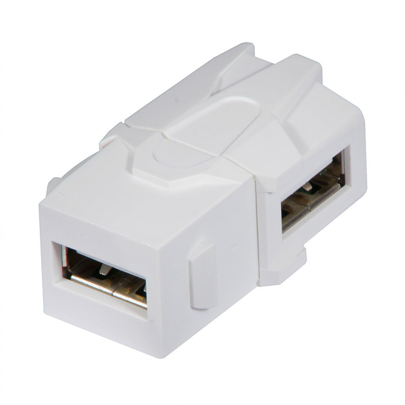 Lindy 60491 kaapelin sukupuolenvaihtaja USB 2.0 A Valkoinen