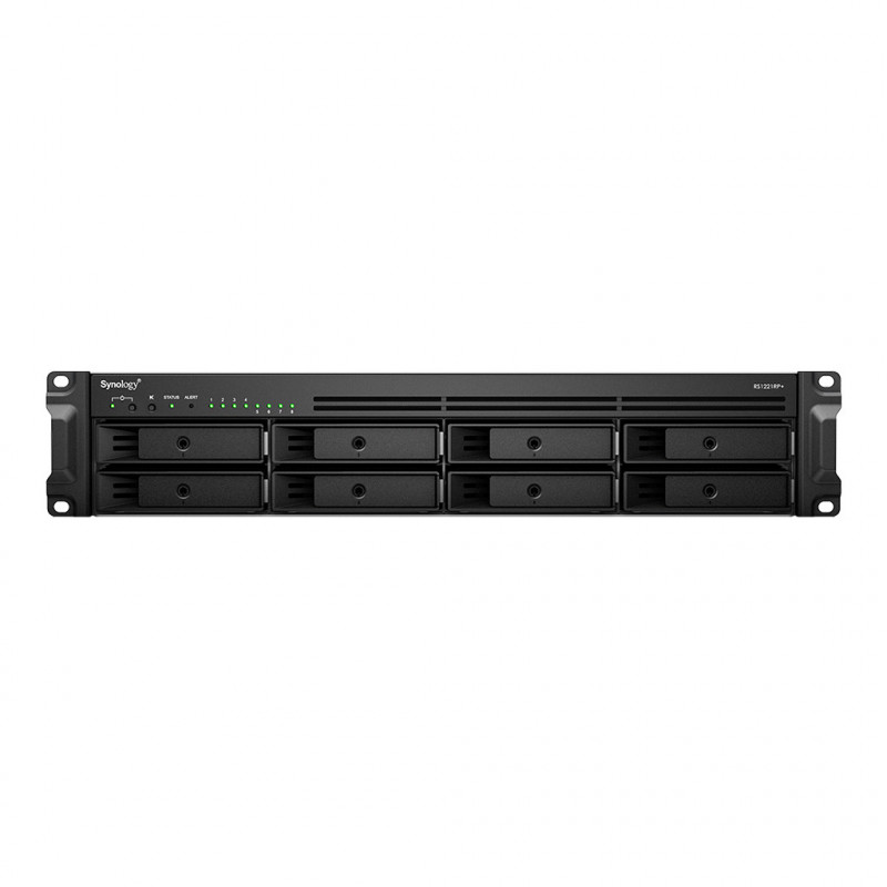 Synology RackStation RS1221RP+ NAS- ja tallennuspalvelimet Teline ( 2U ) Ethernet LAN Musta V1500B