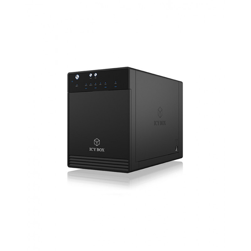 ICY BOX IB-3740-C31 HDD- SSD-kotelo Musta 2.5 3.5"