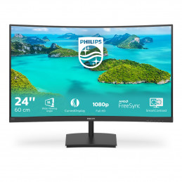 Philips E Line 241E1SCA 00 tietokoneen litteä näyttö 59,9 cm (23.6") 1920 x 1080 pikseliä Full HD LCD Musta