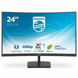 Philips E Line 241E1SC 00 LED display 59,9 cm (23.6") 1920 x 1080 pikseliä Full HD Musta