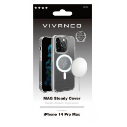 Vivanco Mag Steady matkapuhelimen suojakotelo 17 cm (6.7") Suojus Läpinäkyvä