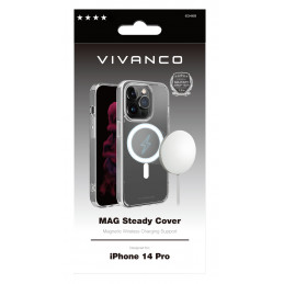 Vivanco Mag Steady matkapuhelimen suojakotelo 15,5 cm (6.1") Suojus Läpinäkyvä