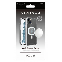 Vivanco Mag Steady matkapuhelimen suojakotelo 15,5 cm (6.1") Suojus Läpinäkyvä