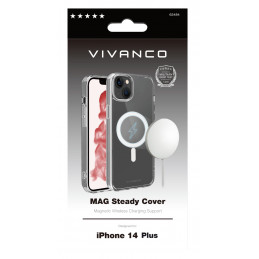 Vivanco Mag Steady matkapuhelimen suojakotelo 17 cm (6.7") Suojus Läpinäkyvä
