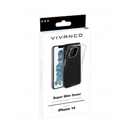 Vivanco Super Slim matkapuhelimen suojakotelo 15,5 cm (6.1") Suojus Läpinäkyvä