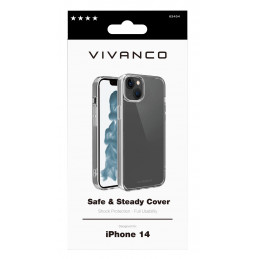 Vivanco Safe and Steady matkapuhelimen suojakotelo 15,5 cm (6.1") Suojus Läpinäkyvä