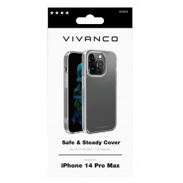 Vivanco Safe and Steady matkapuhelimen suojakotelo 17 cm (6.7") Suojus Läpinäkyvä