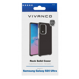 Vivanco Rock Solid matkapuhelimen suojakotelo 17,5 cm (6.9") Suojus Musta, Läpinäkyvä