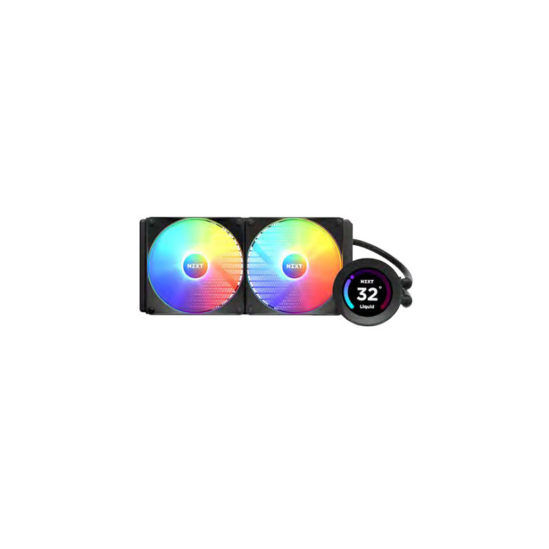 NZXT Kraken Elite 280 RGB Suoritin All-in-one-nesteenjäähdytin 14 cm Musta 1 kpl