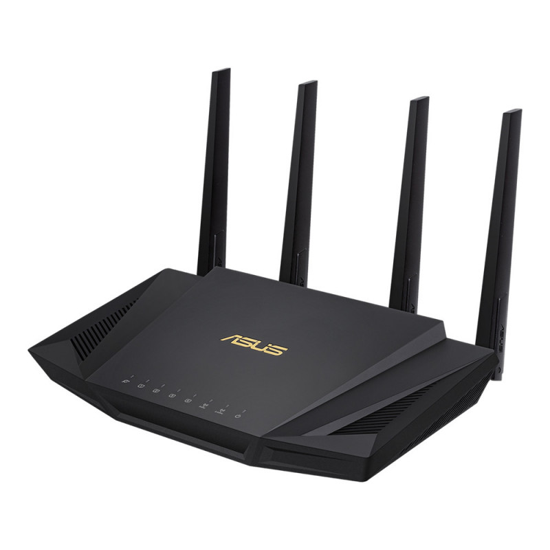 ASUS RT-AX58U langaton reititin Gigabitti Ethernet Kaksitaajuus (2,4 GHz 5 GHz) 4G Musta