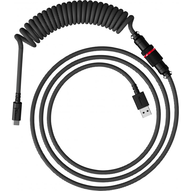 HyperX USB-C Coiled Cable Gray-Black