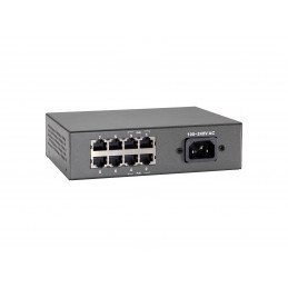 LevelOne FEP-0812W90 verkkokytkin Fast Ethernet (10 100) Power over Ethernet -tuki Harmaa