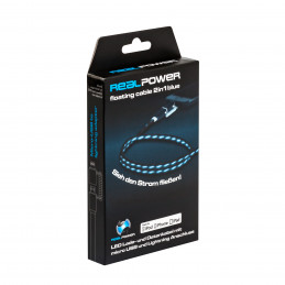 RealPower USB A Lightning 0.75m 0,75 m Musta, Sininen