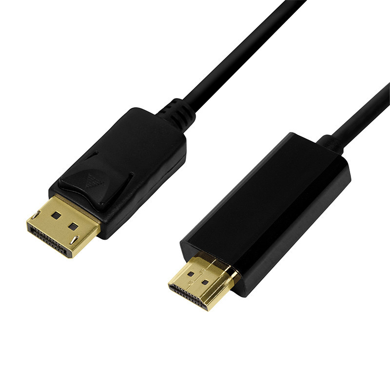 LogiLink CV0128 videokaapeli-adapteri 3 m DisplayPort HDMI-tyyppi A (vakio) Musta