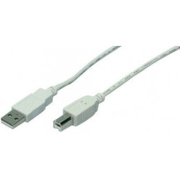 LogiLink 5m USB 2.0 USB-kaapeli USB A Mini-USB B Harmaa