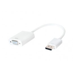 LogiLink CV0059B videokaapeli-adapteri VGA (D-Sub) DisplayPort Valkoinen
