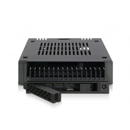 Icy Dock MB741SP-B tallennusaseman kotelo HDD- SSD-kotelo Musta 2.5"