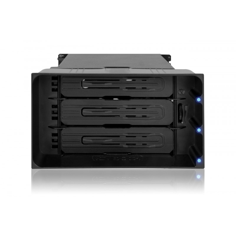 Icy Dock MB830SP-B tallennusaseman kotelo HDD-kotelo Musta 3.5"