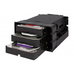 Icy Dock MB830SP-B tallennusaseman kotelo HDD-kotelo Musta 3.5"