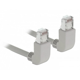 DeLOCK 83517 verkkokaapeli Harmaa 1 m Cat6a S FTP (S-STP)