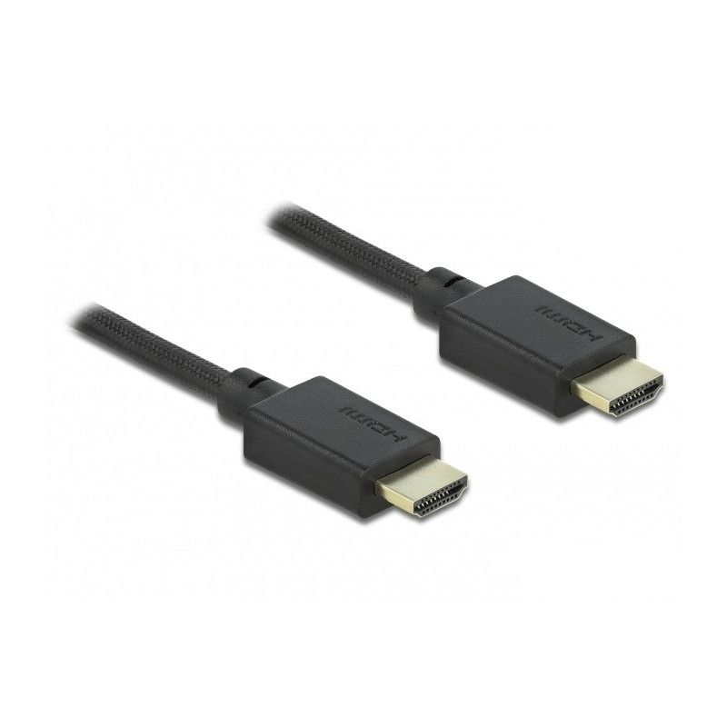 DeLOCK 85386 HDMI-kaapeli 0,5 m HDMI-tyyppi A (vakio) Musta