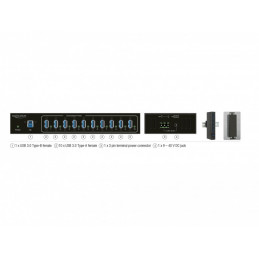 DeLOCK 63919 keskitin USB 3.2 Gen 1 (3.1 Gen 1) Micro-B 5000 Mbit s Musta