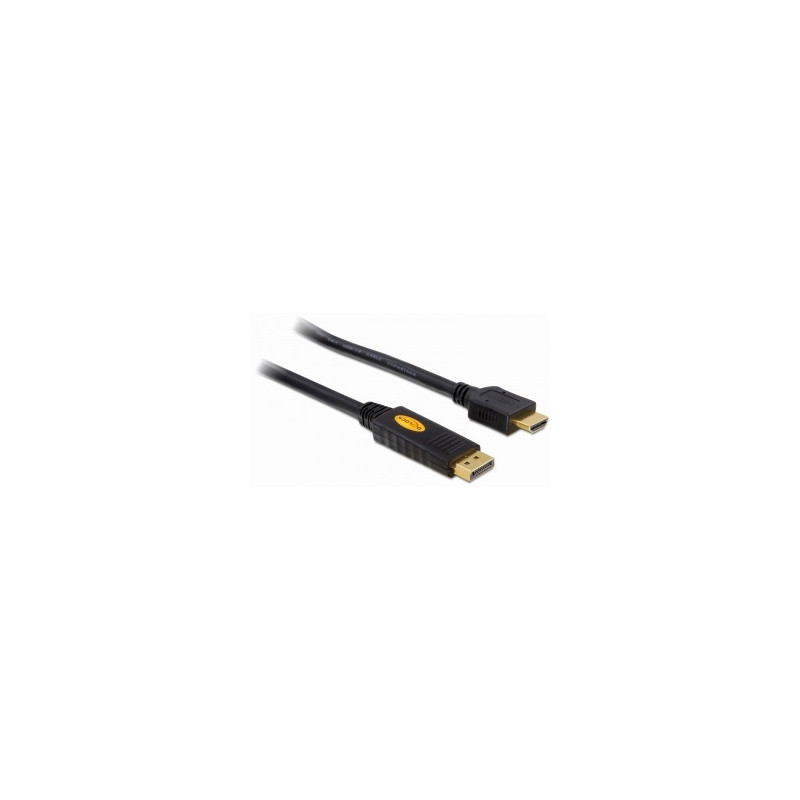 DeLOCK 82441 videokaapeli-adapteri 5 m Displayport HDMI Musta