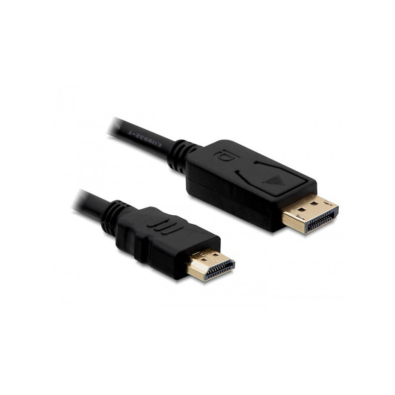 DeLOCK Displayport HDMI, 1m Musta