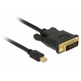 DeLOCK 83989 videokaapeli-adapteri 2 m Mini DisplayPort DVI-D Musta
