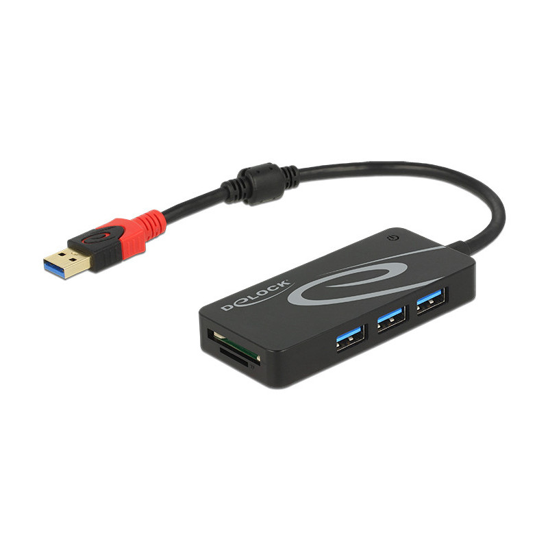 Tragant 62899 keskitin USB 3.2 Gen 1 (3.1 Gen 1) Type-A 5000 Mbit s Musta