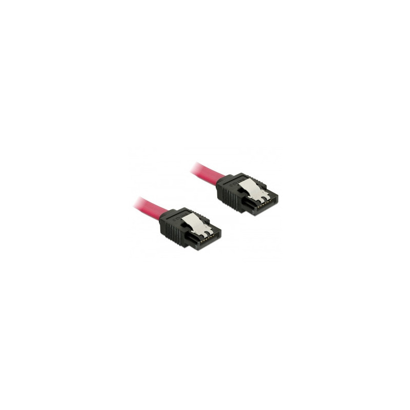 DeLOCK 82676 SATA-kaapeli 0,3 m Punainen