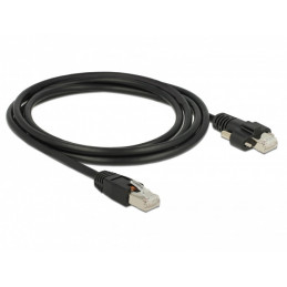 DeLOCK 85668 verkkokaapeli Musta 2 m Cat6 S FTP (S-STP)