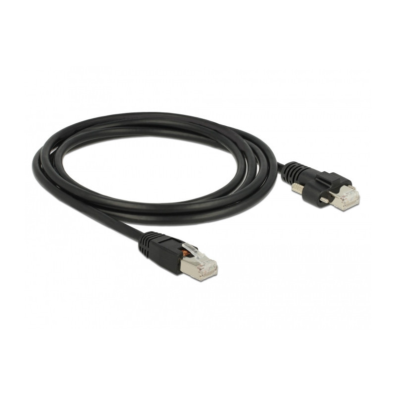 DeLOCK 85668 verkkokaapeli Musta 2 m Cat6 S FTP (S-STP)