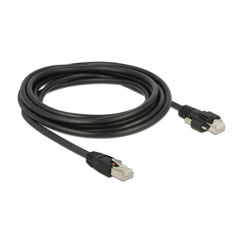 DeLOCK 85669 verkkokaapeli Musta 3 m Cat6 S FTP (S-STP)