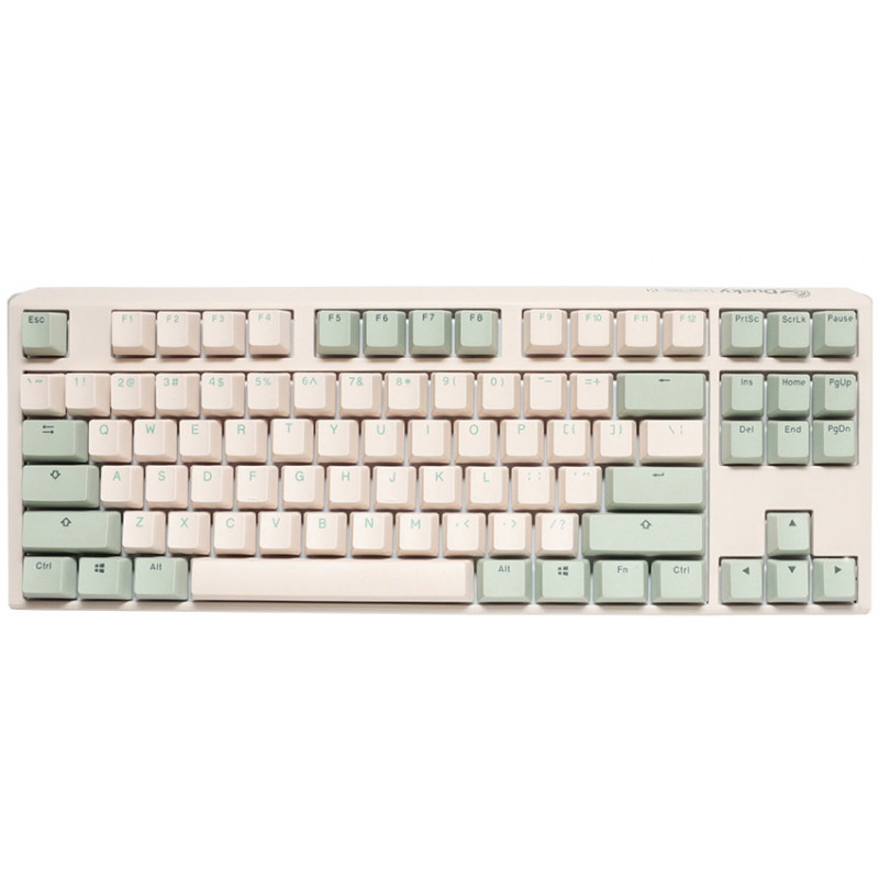 Ducky ONE 3 TKL näppäimistö USB QWERTY Pohjoismainen Beige, Oliivi