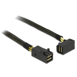 DeLOCK 0.5m, 2xMini SAS HD SFF-8643 0,5 m Musta