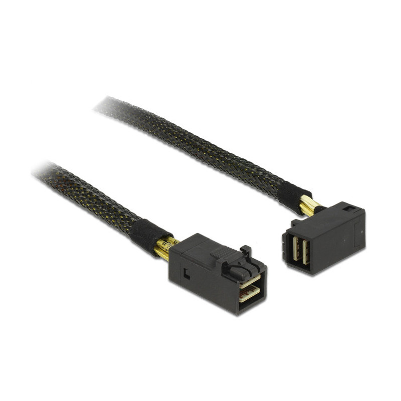 DeLOCK 0.5m, 2xMini SAS HD SFF-8643 0,5 m Musta