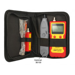DeLOCK 86108 verkkokaapelin testeri Keltainen, Punainen