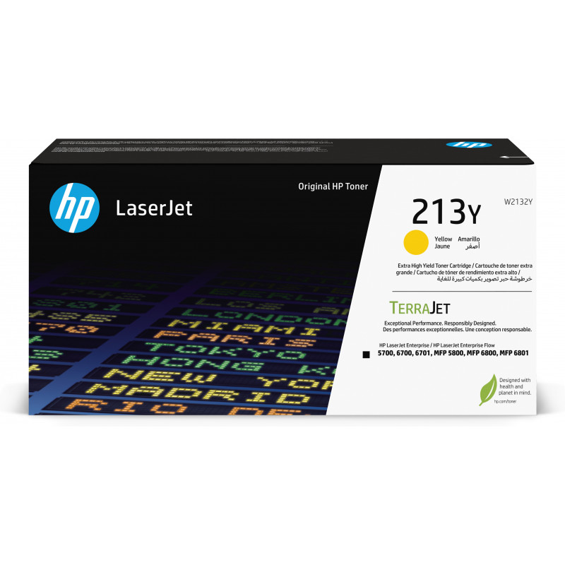 HP 213Y erittäin riittoisa keltainen alkuperäinen LaserJet-värikasetti
