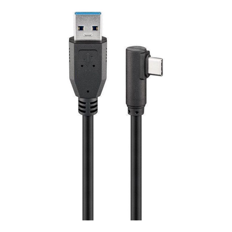 Wentronic 66500 USB-kaapeli 0,5 m USB 3.2 Gen 1 (3.1 Gen 1) USB C USB A Musta