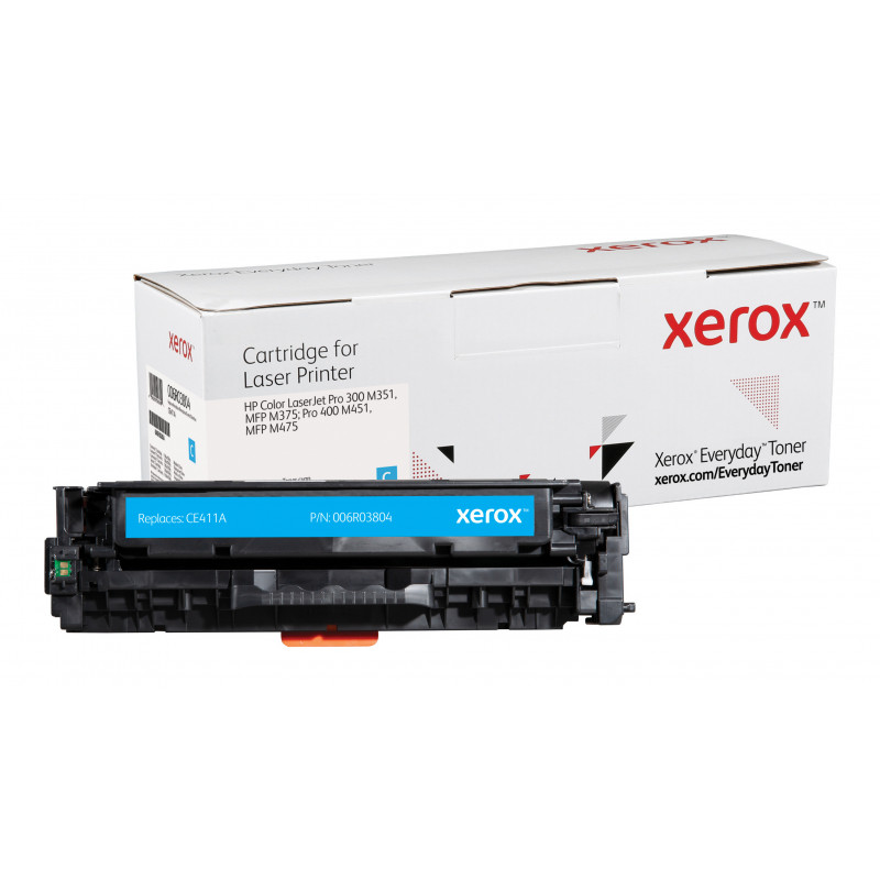 Everyday Syaani -värikasetti Xeroxilta, HP CE411A -yhteensopiva, 2600 sivua- (006R03804)