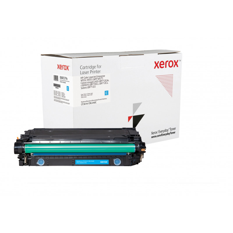 Everyday Syaani -värikasetti Xeroxilta, HP CF361A  CRG-040C -yhteensopiva, 5000 sivua- (006R03794)