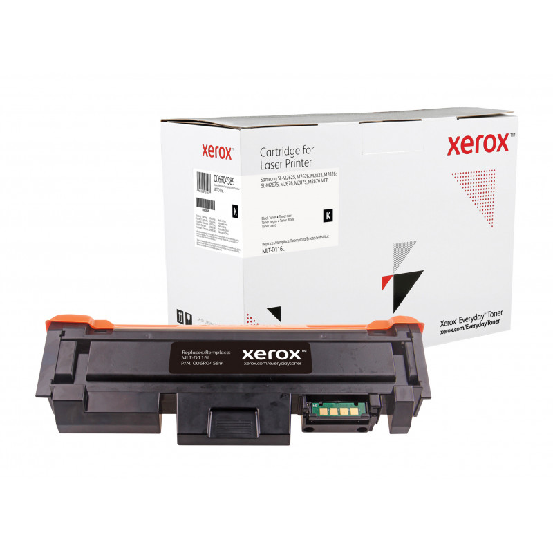 Everyday Vakiokapasiteetti Mono -värikasetti Xeroxilta, Samsung MLT-D116L -yhteensopiva, 3000 sivua- (006R04589)