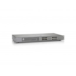 LevelOne FEP-1612W150 verkkokytkin Fast Ethernet (10 100) Power over Ethernet -tuki Harmaa